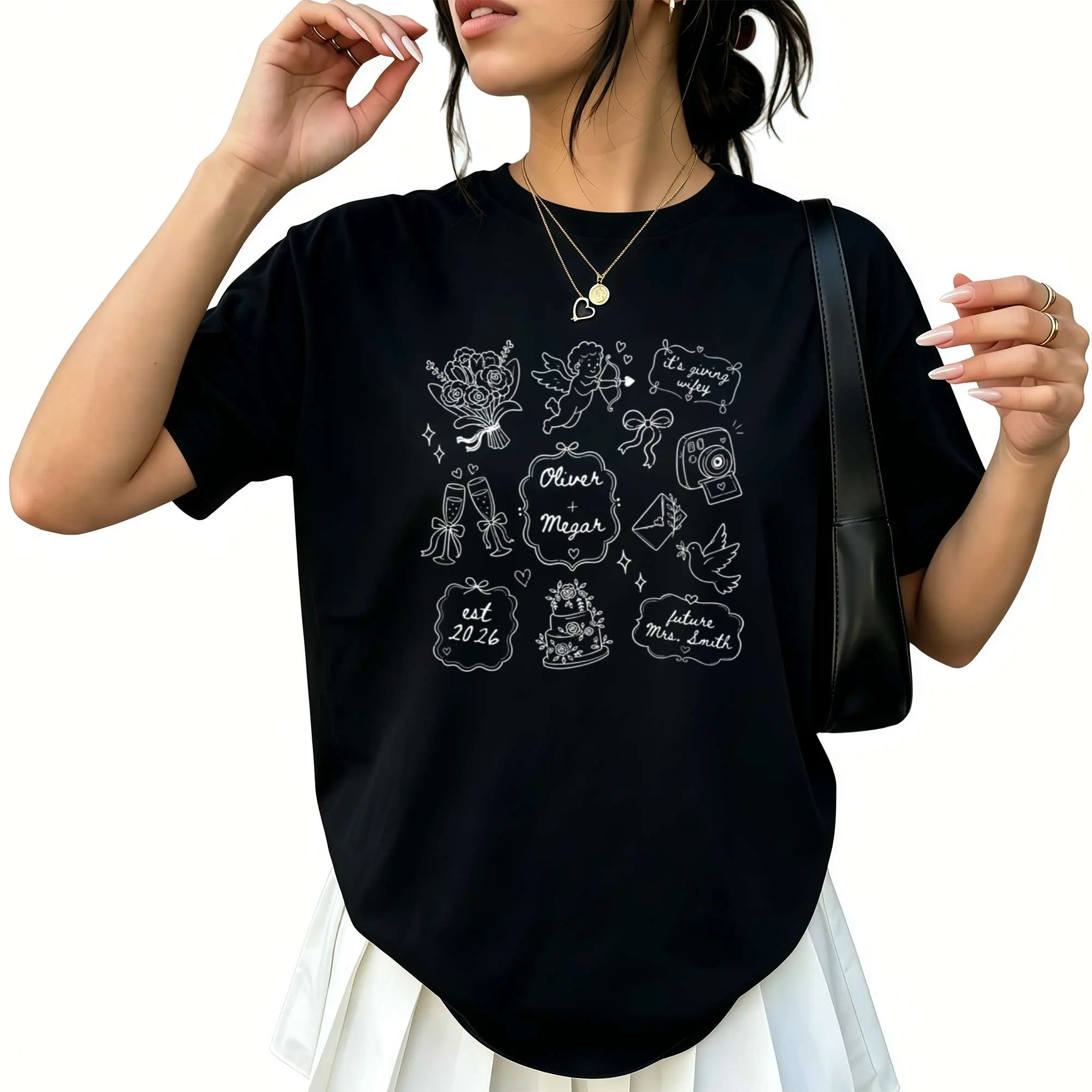 Future Mrs. Shirt, Custom Engagement T-shirt, Personalized Bride Graphic Tee, Personalized Engagement Gift Clothing