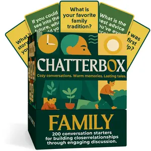 Chatterbox Conversation Cards for Families & Parents, Share Life Stories & Connect with Family