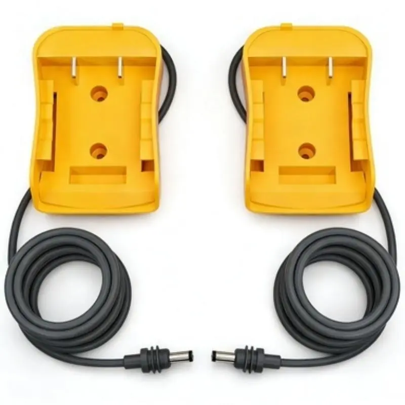 DeWalt 20V Battery Starlink Mini Power Adapter with Cable (2 Packs, 3.2ft DC Charging Cable) - Plug-and-Play, Compatible with Car/SUV/Gas Engines, Powerful Starting Outdoor Power Supply Accessory