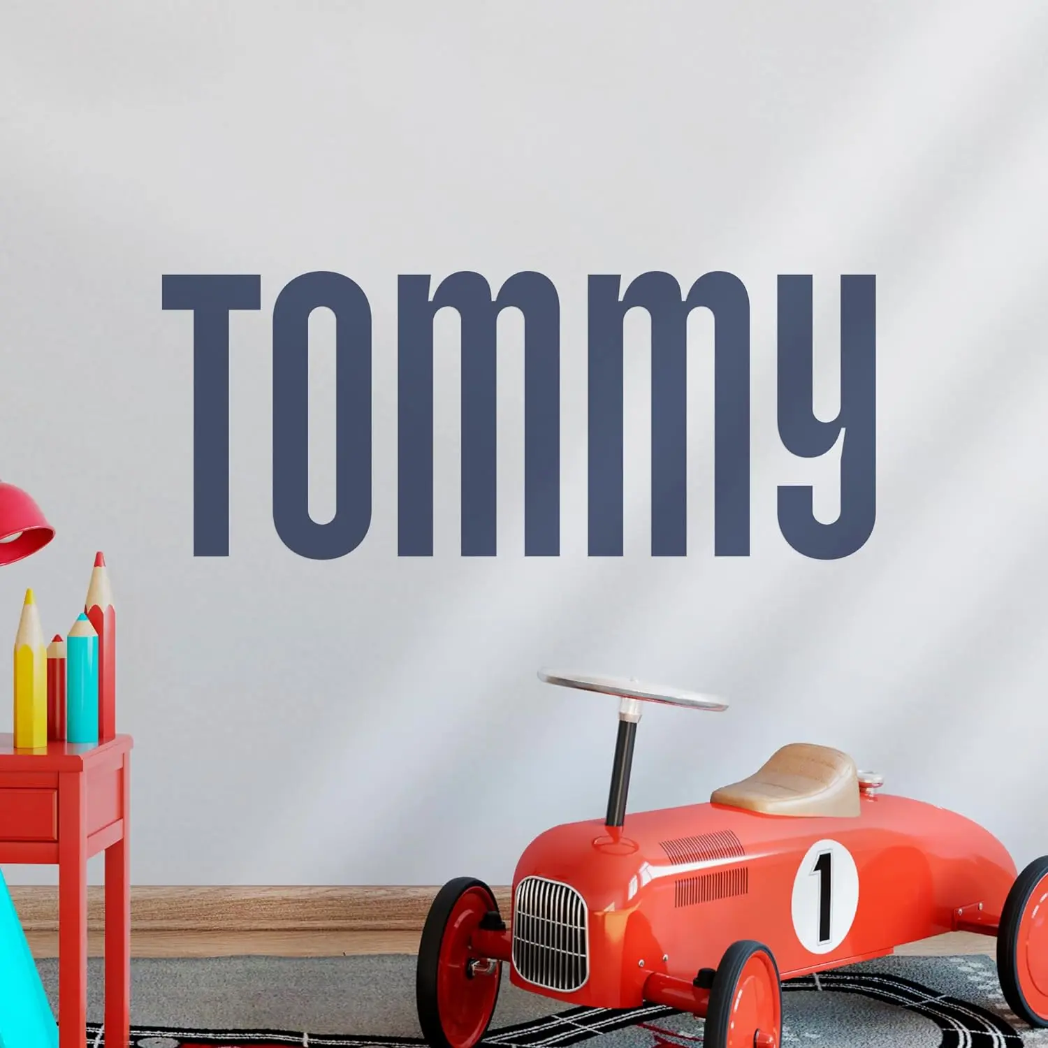 EGD Personalized Multiple Font Name Wall Decal | Custom Name with Multiple Fonts | Decor for Baby Bedroom Girl or Boy | Removable Mural Sticker for Room