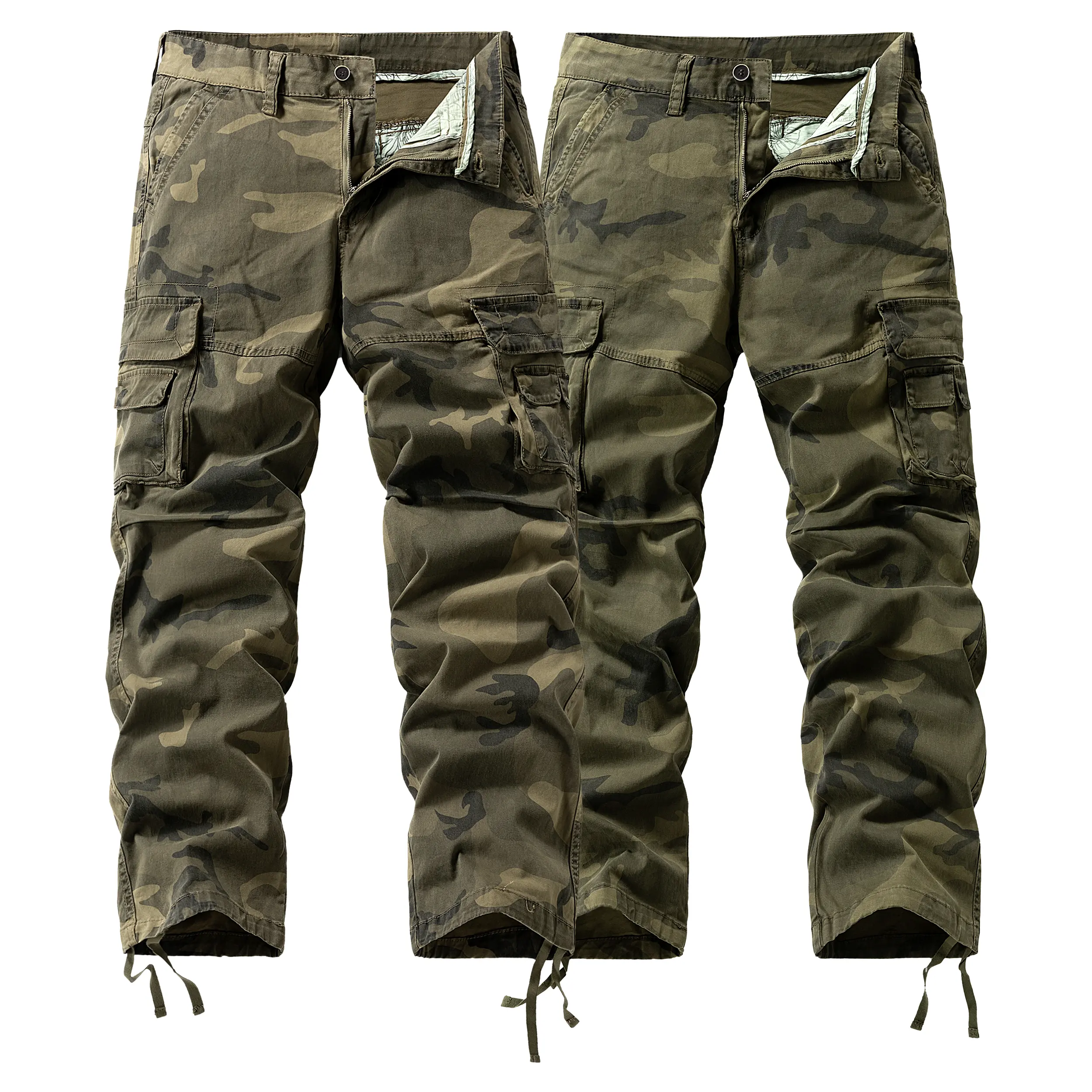 Outdoor Heavyweight Camouflage Scratch-resistant Work Pants - Cotton Material, Design, Scratch Protection, trendy style, essential piece, wardrobe staple, everyday wear, must have item, wardrobe essential