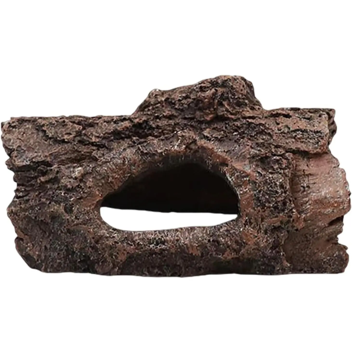 5.31"  Aquarium Decor | Tree Trunk Pet Hideout w/Climbing Platform | for Bearded Dragons/Geckos/Snakes/Fish | Tank Shelter &  Landscaping