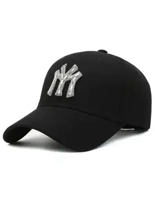 New MY Inlay Diamond Men's Outdoor Sports Baseball Hats Women's Fashion Trend Casual Duck Tongue Caps Suitable For All Seasons