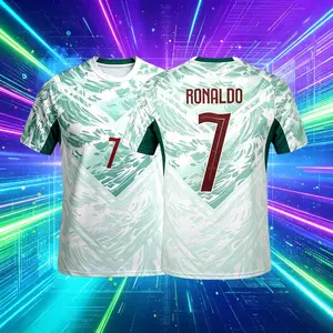 2026 Portugal Home And Away Red Green Black 7# Cristiano Ronaldo Short And Long Sleeve Soccer Jersey Fans Version