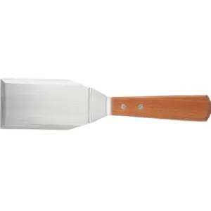Winco TN719 Blade Hamburger Turner, 5"x 2.7/8", Medium, Stainless Steel, Brown Kitchen Utensils
