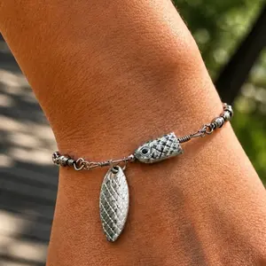 Silver Spinner Lure Bracelet