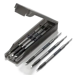 3 Counts USB Soldering Iron Tips, Horseshoe, Round and Welding Tips with Integrated Heating Core, Tool Kit