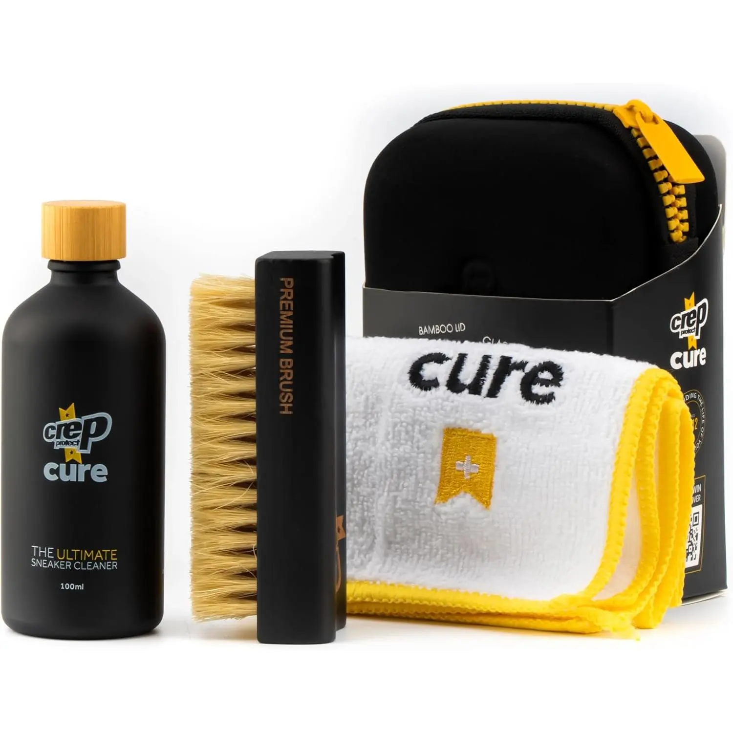 Shoe Cleaner - Sneaker Cleaning Kit With Solution, Shoe Brush & Microfiber Cloth for Sneaker, Whites, Leather, Nubuck, Suede & Canvas