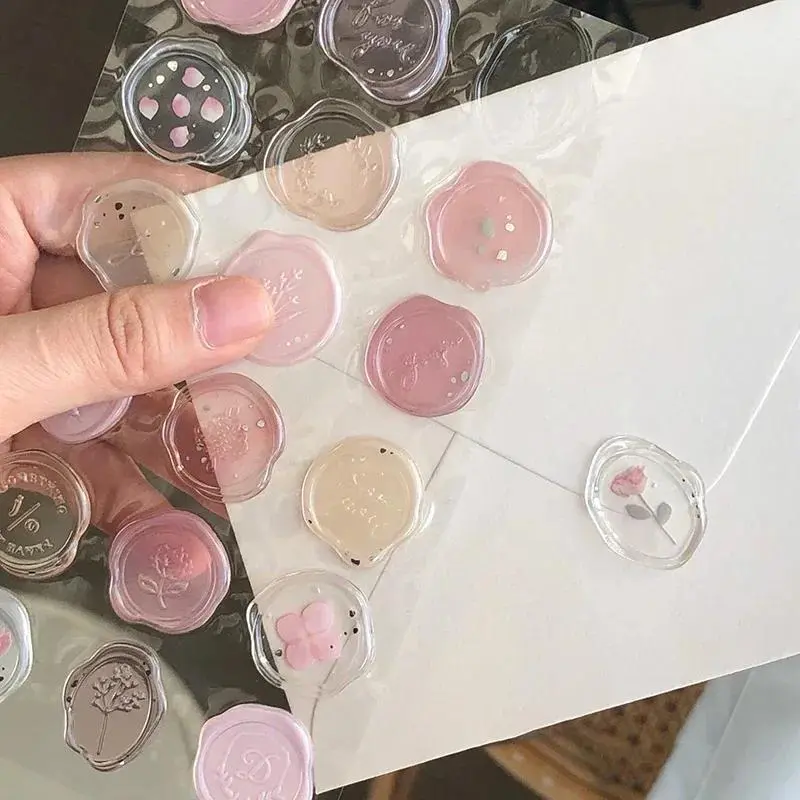 18-Pack Vintage Wax Seal Stickers - Stationery for DIY Journals, Envelope Closures & Planner Decor - Unique Craft Supplies for Personalized Gifts, Diy Decorative Stickers