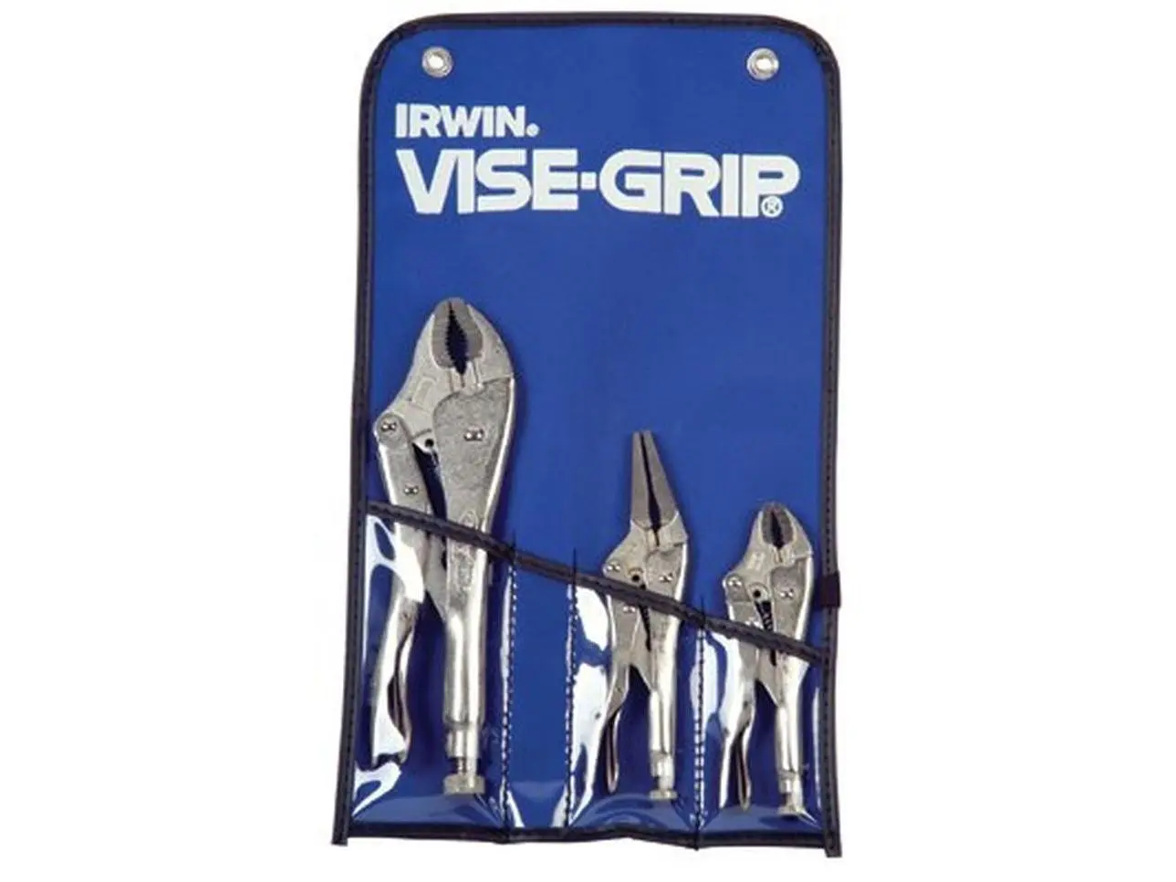 Irwin Vise-Grip 586-74 5-Pc Alloy Steel Clamping Pliers Set - Adjustable Grip Hand Tool for Turning, Twisting, Guarded Release Trigger, Maximum Toughness, Accidental Release Protection, Quick Unlock