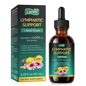 21-in-1 Lymphatic Drainage Dietary Drops Herbal Multi-Ingredient Turmeric Vitamins Supplements, Healthcare Support for Men & Women with Echinacea, Dandelion, Burdock, Bromelain, Calendula & More, Herbal Vitamins Supplements summerwins