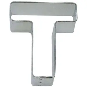 Letter T Tin Cookie Cutter 3 in B0120