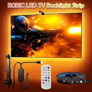 LED TV Backlight Lamp with Remote Control, USB Powered, Ar Color Sensor, Smart Color Selection, Easy Installation, PC-TV-Monitor-Smart TV, Led Strip Lights, Led Lights Strips