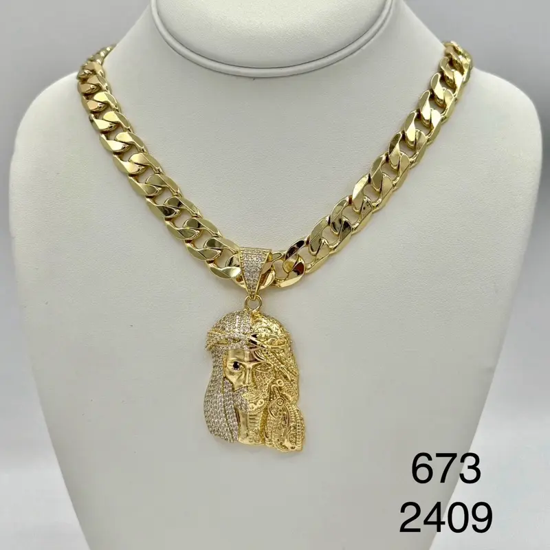 Rodriguezjewerly # 2409 Necklace # 673 Jesus Christ