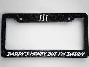 In God We Trust Christian License Plate Frame - Classic Faith Based Car Decor, 1PC