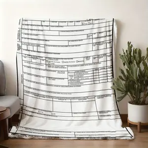 2026 New Arrival DD Form 214 Throw Blanket Veterans Blanket Gifts for Retired Men Cozy Soft Fleece Blanket Gift for Dad Women Girls Boys Couch Sofa Bedroom Living Room Decor Camping Picnic Supplies Soft Warm Blanket