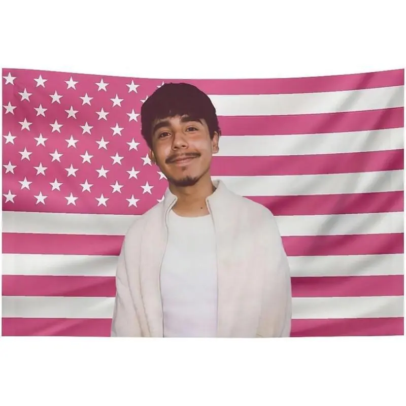 Tapestry  Ivan Star America Pink Cornejo Flag Wall Tapestry wall tapestry poster for college dorm cave bedroom living room office party decoration Decorative