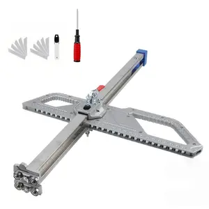 New Drywall Cutting Tool, Plasterboard Cutter 1.5-60cm Cutting Range, Aluminum Alloy Gypsum Board Cutting Tool for Wall, Build, Decoration