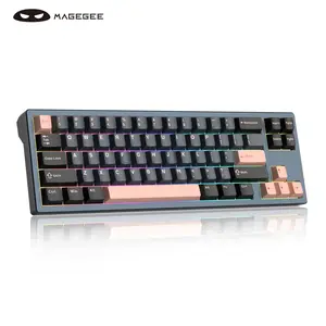 MAGEGEE Captain72 RGB Gaming Keyboard, 69 Key Wired Mechanical Keyboard, Hot Swappable Keyboard for Gaming, Office, Home