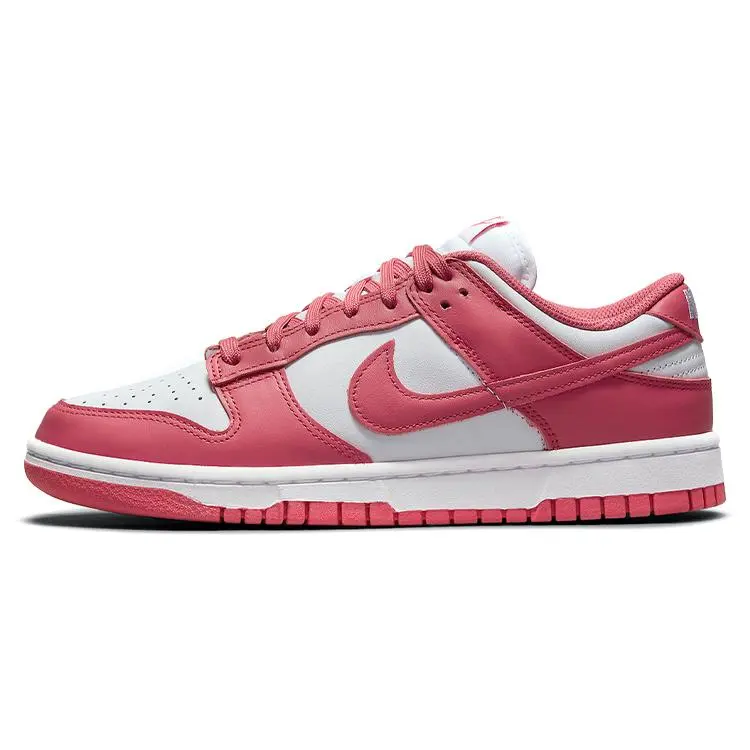 Women's Nike Dunk Low Archeo Pink Sneakers - Casual Flats Footwear for Skating