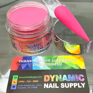 Dynamic Acrylic Powder 015 - Barbie Pink (neon shade pink)