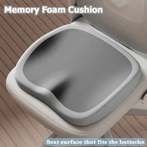 Thickened Memory Foam Seat Cushion | Coccyx Relief Breathable Butt Lift Pad for Office & Student
