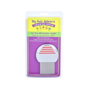 My Hair Helpers Lice Eliminator Comb - Safe & Effective for 1-2 Children - Natural Lice Removal Tool with Micro-Grooved Teeth & Anti-Slip Grip