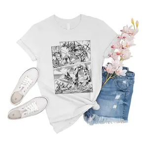 T-Shirt Unisex Ichigo Vs Ulquiorra Neon Genesis Evangelion Shirt Family Sleeve Short Boy Event Novelty Gift For Men Shirts