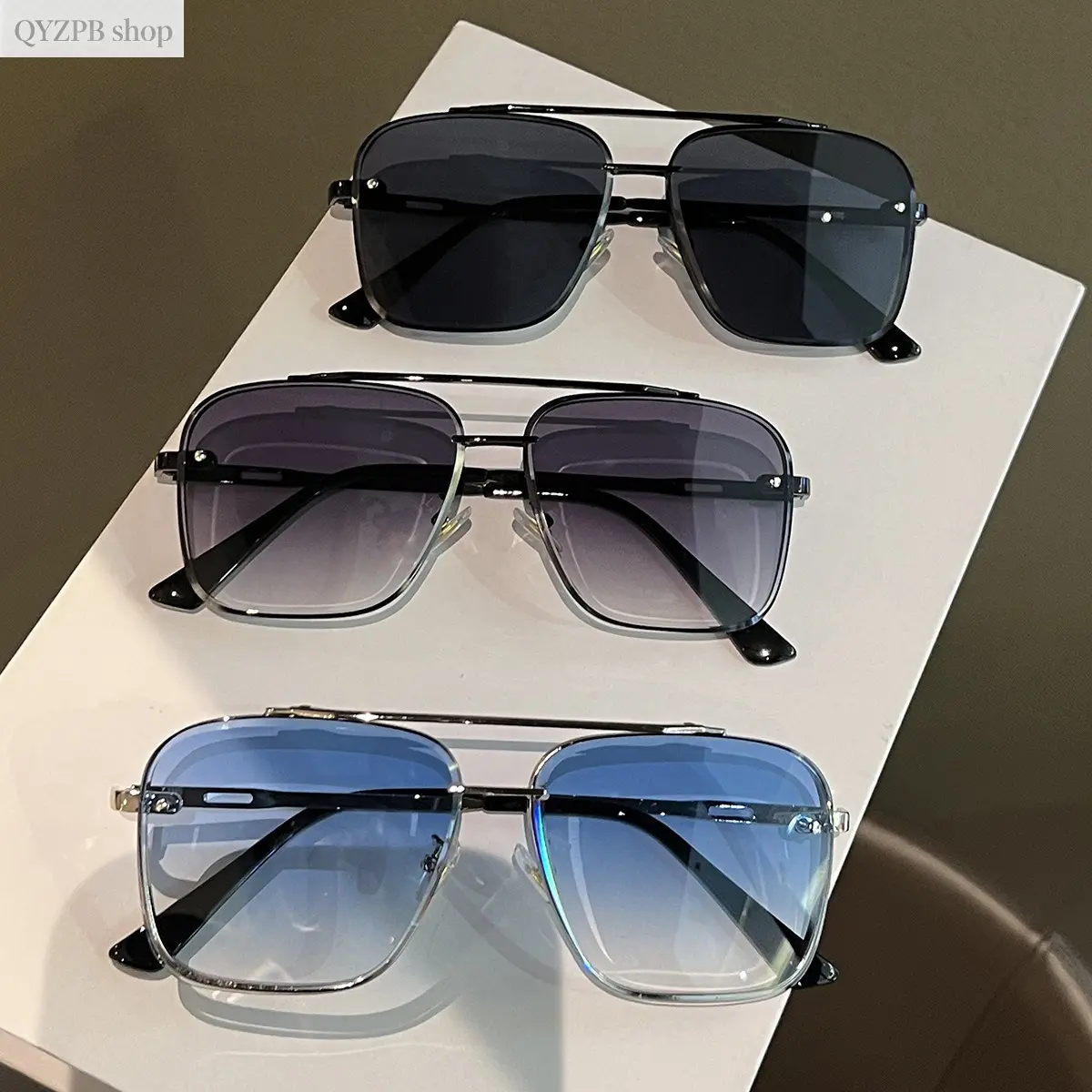 Men’s Retro Transparent Blue Sunglasses – Trending Y2K Clear Frame Double Beam Shades, UV Protection Driving & Travel Eyewear for Summer Outdoor Fashion, Lightweight Stylish Sun Glasses for Beach Vacation & Daily Wear,summerwins