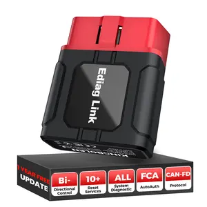 [FathersDayGift]KINGBOLEN Ediag Link Wireless Bluetooth OBD2 Scanner with Full-System Diagnostics, Active Test & 10 Resets for iOS & Android
