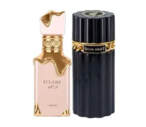Lattafa Eclaire Eau De Parfum + Dumont Diva Nuit Eau De Parfum 3.4 Oz Bundle