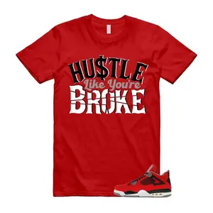 4 Toro Bravo Fire Red White Black Cement Grey 2026 T Shirt Match BROKE