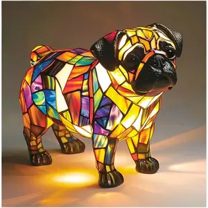 Dog Design Night Light, 1 Count USB Charging Desktop Decorative Ornament, Home Decor for Living Room Bedroom, Gift for Dog Lovers, Home Decoration Lamp