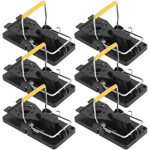 IMountek 6 reusable packaging mouse trap, effective rat killer, mouse trap clamp, instant rat killer