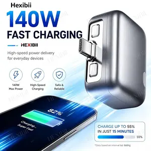 TypeC Hexibii 140W Physical-Disconnect Battery Guard - Auto & Self-Eject Charger, Smart Auto-Stop Accessory for iPhone 15/16/17/18 Series (Including Pro Mod) , Laptops, Tablets, Safe Night Charging Auto Cut-Off, Smartphone,gift,summerfinds,smart power cut