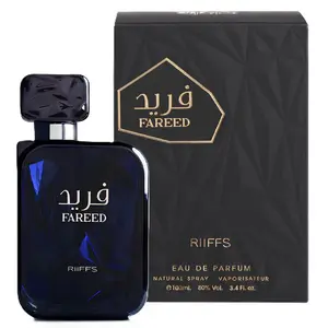 Riiffs Fareed Unisex Extrait de Parfum Spray, 3.4oz Alcohol-Based Fragrance with Cardamom Top Notes & Lavender, Ideal for Daytime Wear,