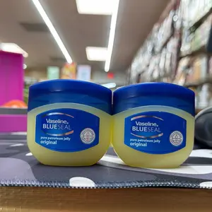 Vaseline BlueSeal Original Petroleum Jelly Pack of 2 Each 100ml for Skin Care - Brand New Factory Sealed Moisture Lock Gentle on All Skin Types Moisturize Moisturizer