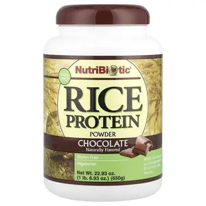 NutriBiotic Rice Protein Powder, Chocolate, 1 lb 6.93 oz (650 g)
