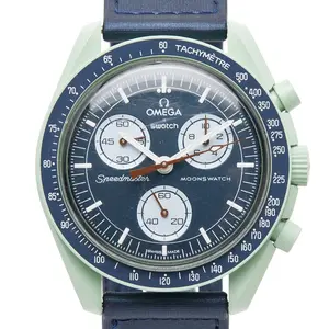 Pre-owned Omega Plastic Small Leather Goods Speedmaster MoonSwatch Mission on Earth Bioceramic Chronograph