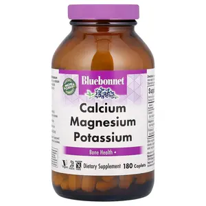 Bluebonnet Nutrition Calcium Magnesium Potassium, 180 Caplets