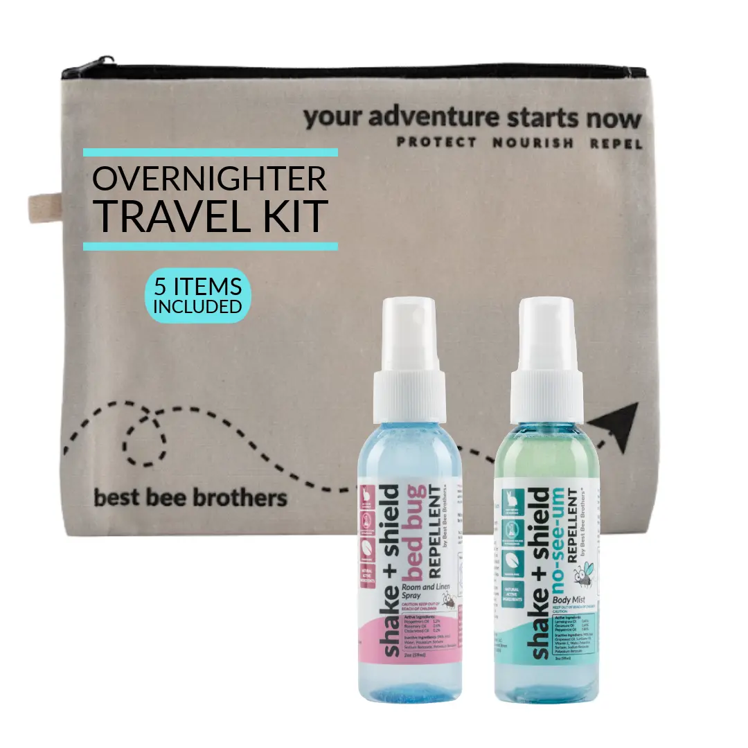 Best Bee Brothers Bed Bug & No-See-Ums Spray Plant-Based Travel Size Bug Repellent Kit Overnighter (5 pcs)