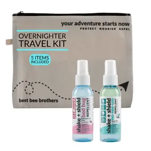 Best Bee Brothers Bed Bug & No-See-Ums Spray Plant-Based Travel Size Bug Repellent Kit Overnighter (5 pcs)