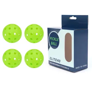 Pickleballs | Outdoor pickleball balls | Neon | Dozen/Pack of 4 | For Indoor And Outdoor Activities Sports Equipment