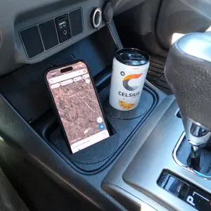 2005-2015 Tacoma Cup Holder w/ Multi-Size Adaptors and Phone Mount