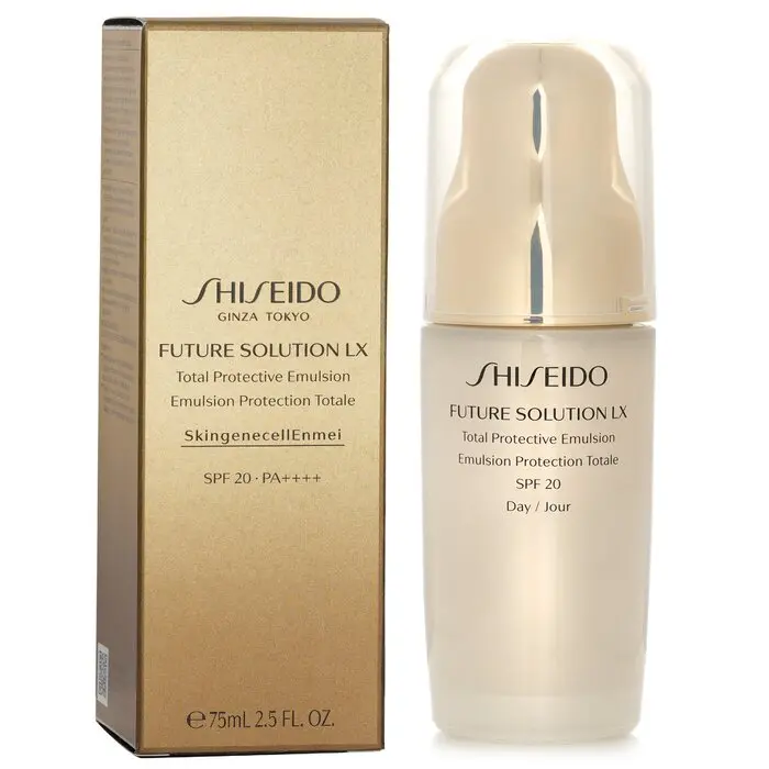 Shiseido Future Solution LX Total Protective Emulsion - Lightweight Dual-Function SPF 20 Moisturizer, UV Protection, Radiant Skin, 75ml/2.5oz (Part of Moisturizers & Mists)