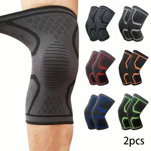 TRAIL RECKONING 2-Pack Elastic Knee Support, Breathable and Comfortable Warm Knee Pads, Including XL Size, Unisex, Suitable for Fitness Training, Work, and Daily Life, Knee Brace, Knee Guard everyday comfort Adjustable Velcro Sleeve