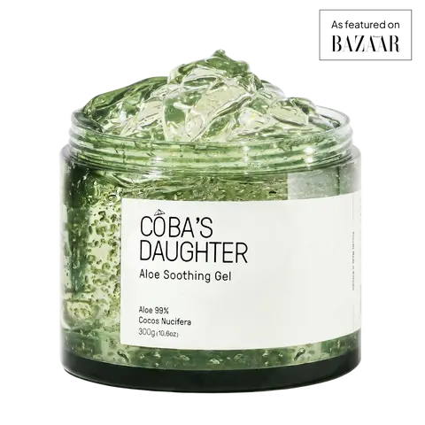 COBA'S DAUGHTER Aloe Soothing Gel 99% | Pure Aloe Vera & Coconut Scented Gel for Sunburn Relief, Hydration, and Irritation Relief | Organic Aloe Vera Gel for Face & Body | Hair Hydration & Cooling Lotion | Vegan Beauty, 10.6 Oz
