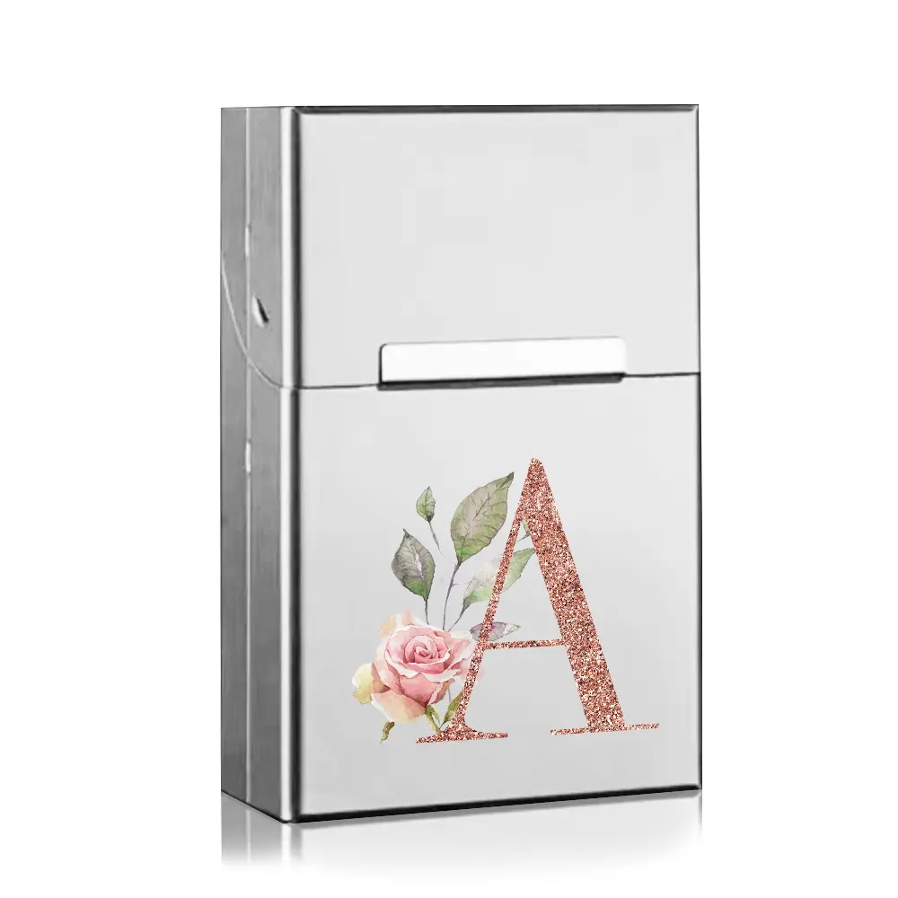 Durable Aluminum Shell Cigar Organizer Box, Portable Magnetic Buckle Flip-Top Design, Waterproof & Dustproof Cigarette Storage Case, Desktop Storage Box, Durable Metal Box