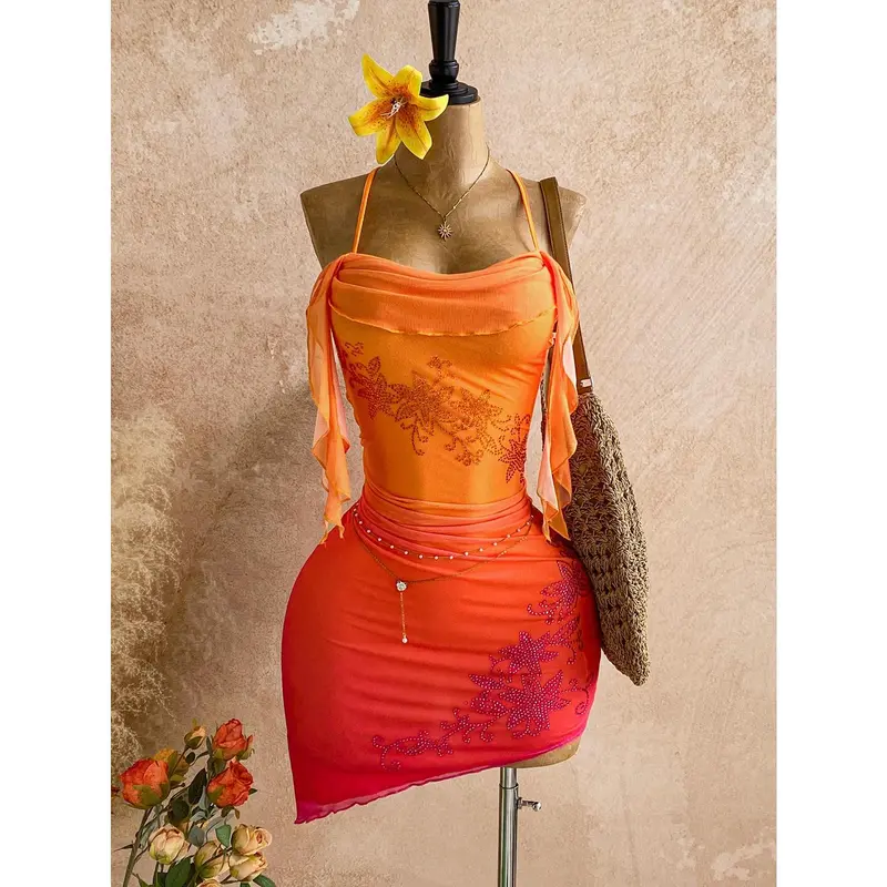 Mini orange dress - TikTok Shop