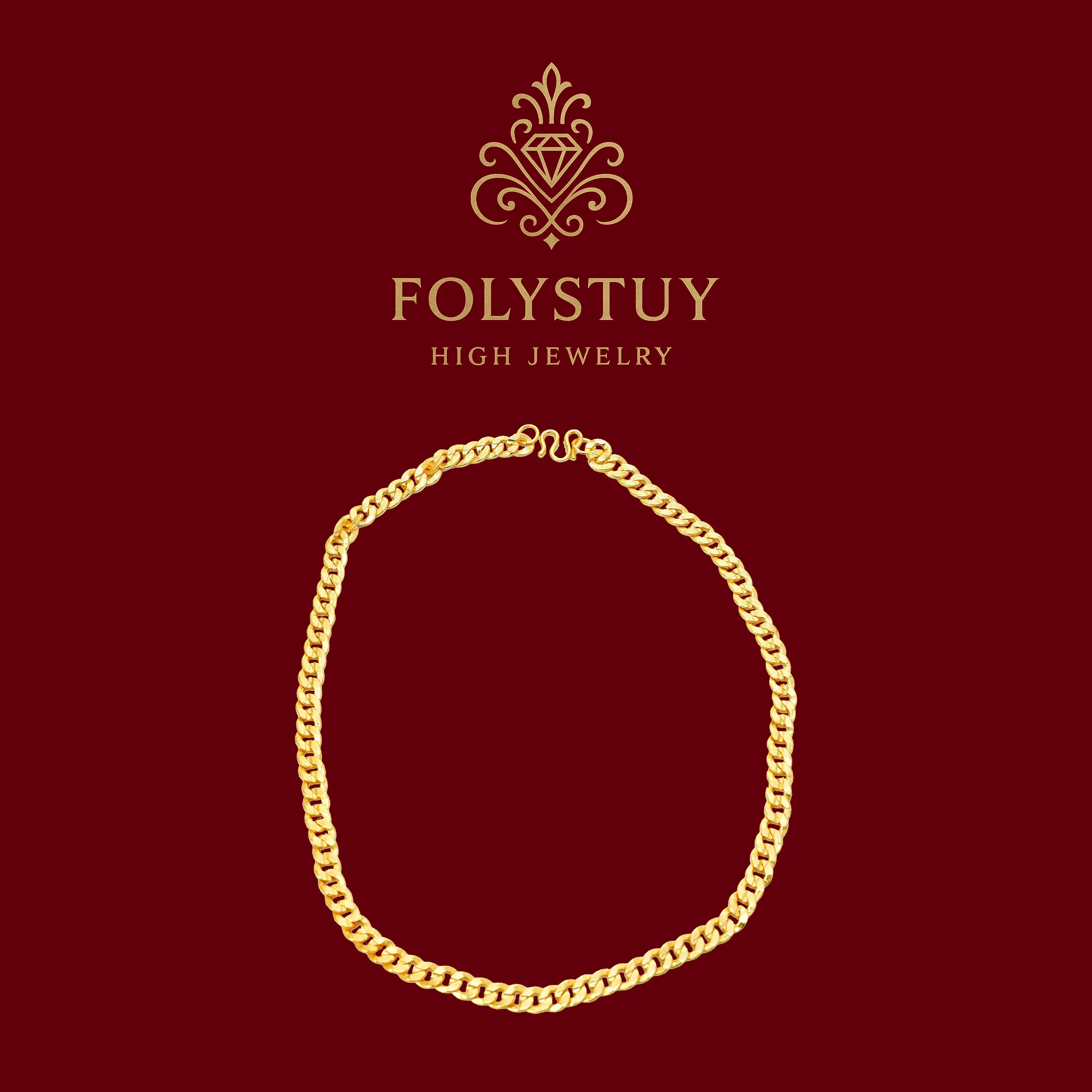 [9mm by 24inches Cuban Chain]【FOLYSTUY(YNY06)】Cuban Chain Hip Hop Necklace for Men & Women M Clasp Unisex Evening Chain & Link
